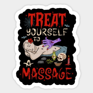 Funny Massage Treat Yourself To A Massage Sticker